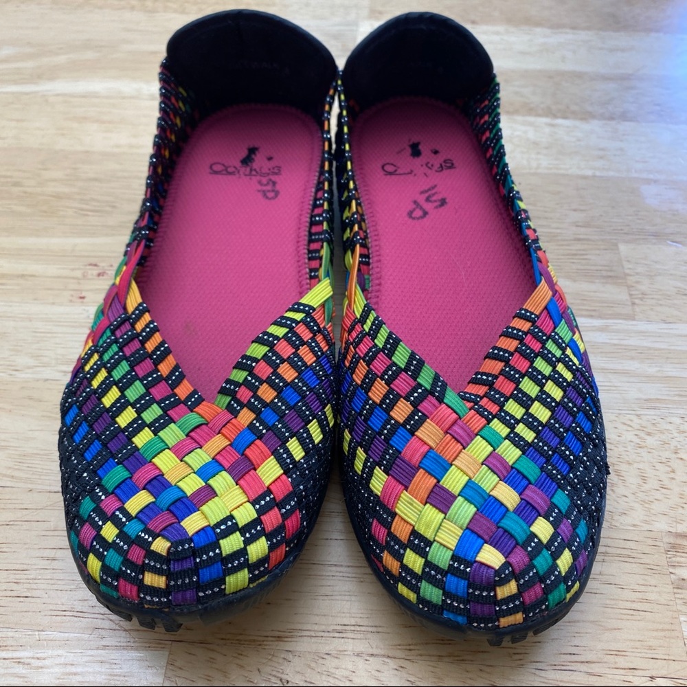Corky’s Rainbow Elastic Shoes